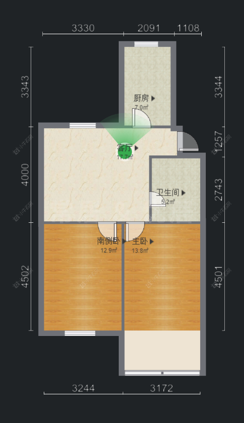 红菱南村房源户型图 常州红菱南村在售二手房源户型图_小牛看房