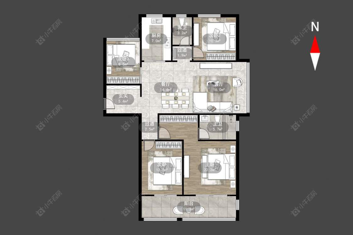 常州星河国际九区在售二手房源户型图_小牛看房