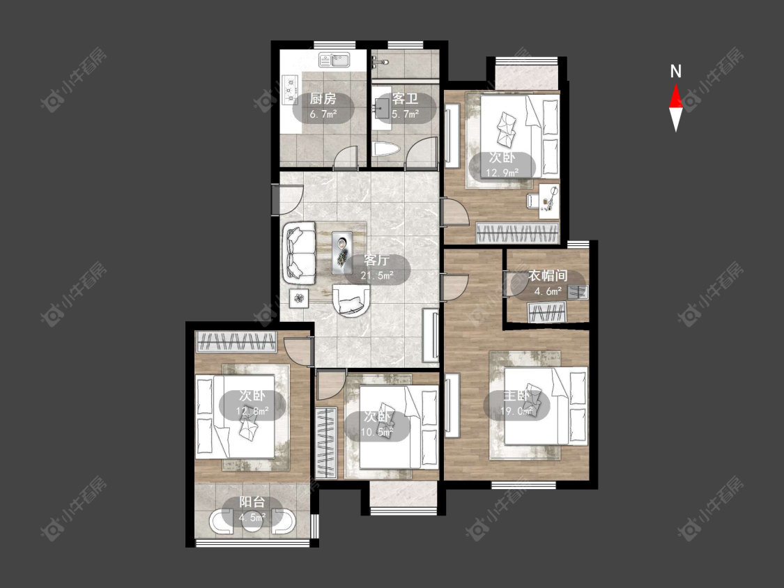 金海花苑房源户型图 常州金海花苑在售二手房源户型图_小牛看房