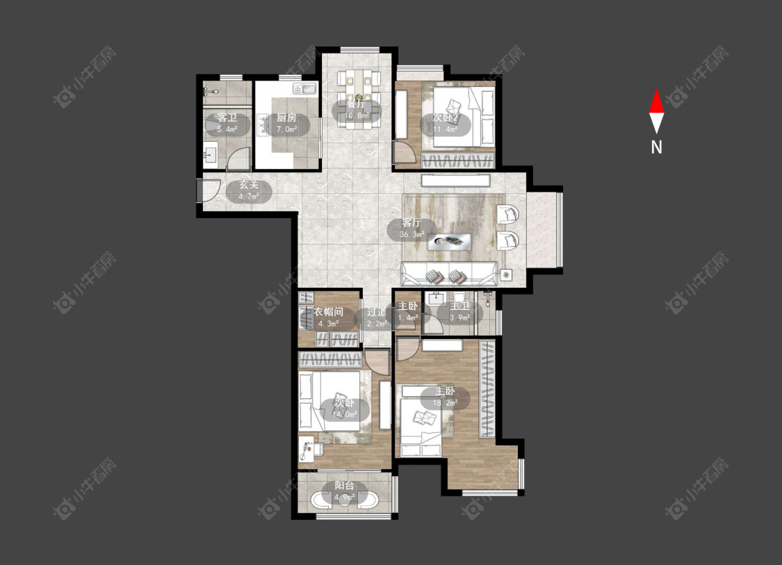 常州江南佳园在售二手房源户型图_小牛看房