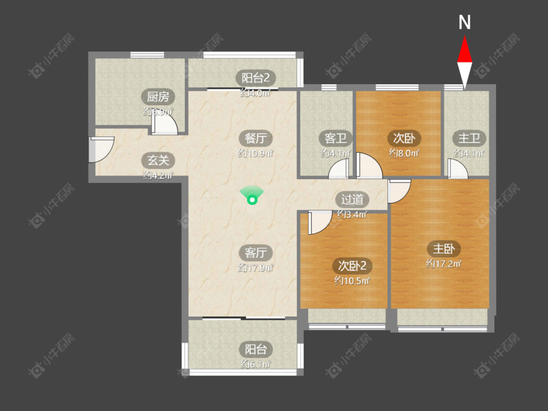 常州金坛碧桂园三期在售二手房源户型图_小牛看房