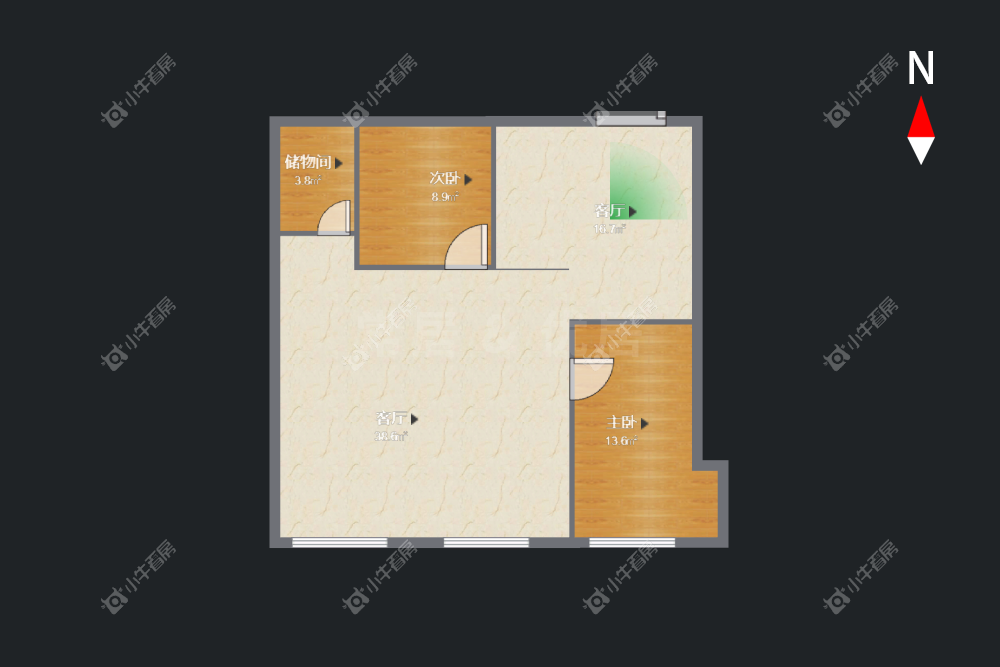 常州吾悦广场南区5室2厅1卫出租_小牛看房