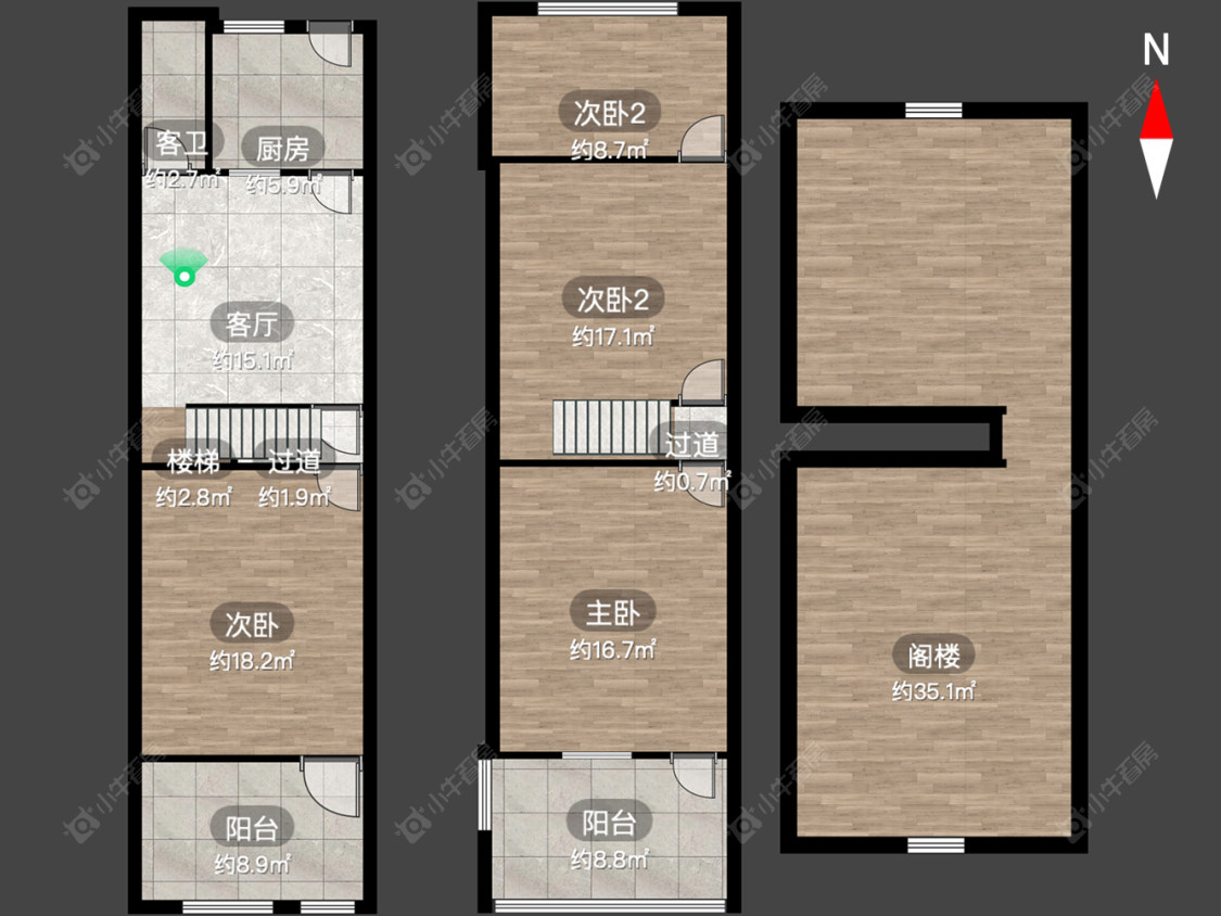 梅港新村房源户型图 常州梅港新村在售二手房源户型图_小牛看房