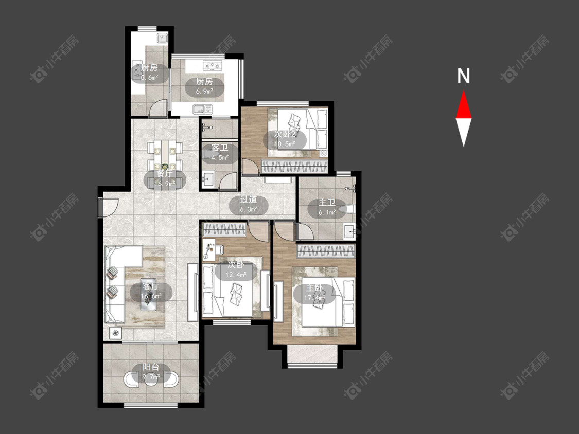 大名城西区房源户型图 常州大名城西区在售二手房源户型图_小牛看房