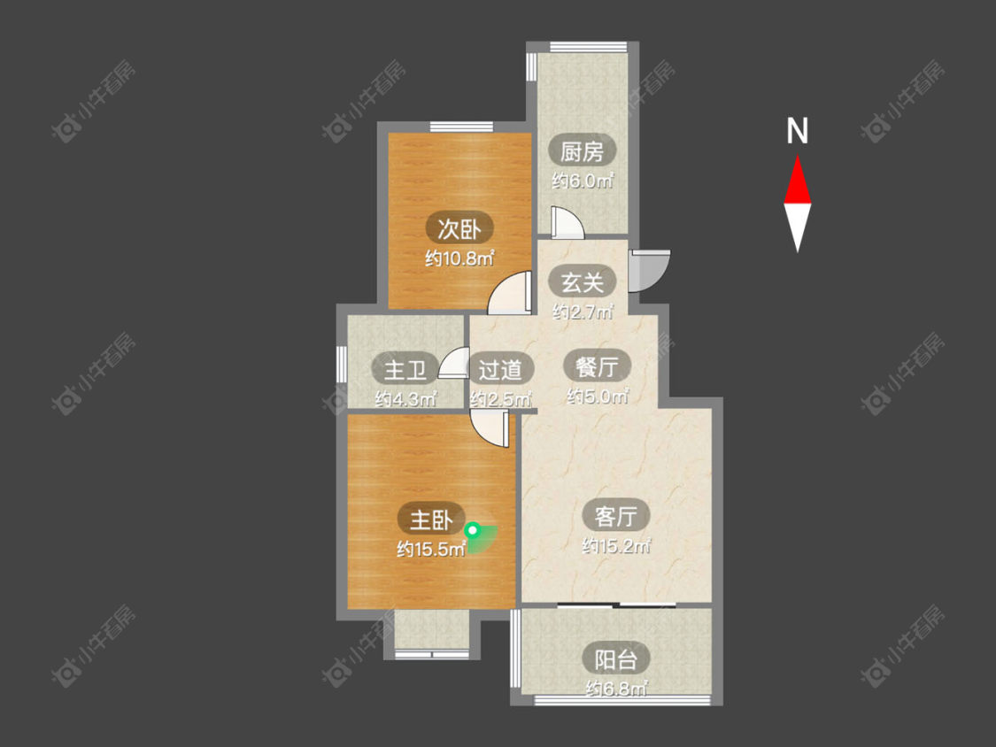 常州玉龙湾花园在售二手房源户型图_小牛看房