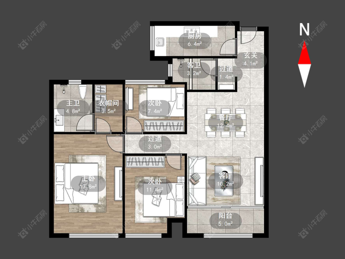 常州泰盈八千里在售二手房源户型图_小牛看房