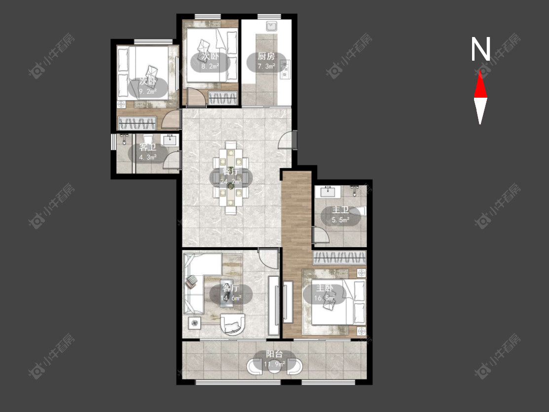 常州新城璞樾和山在售二手房源户型图_小牛看房