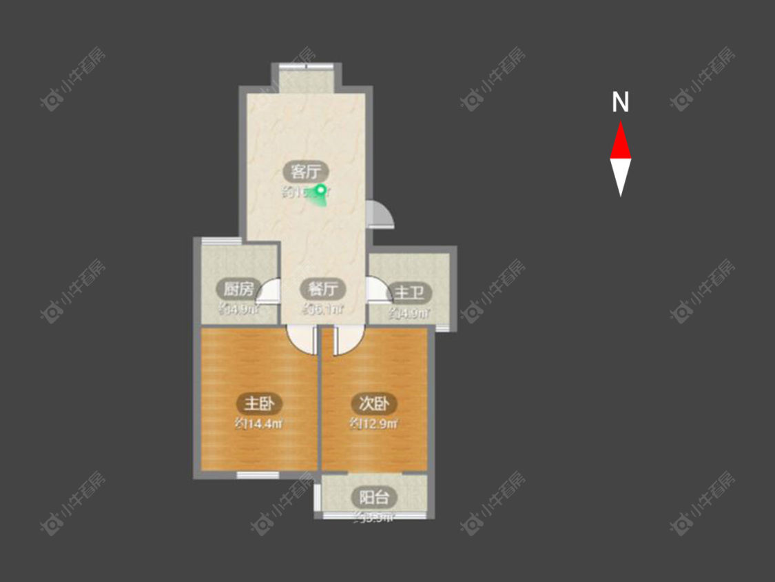 常州腾龙南苑在售二手房源户型图_小牛看房