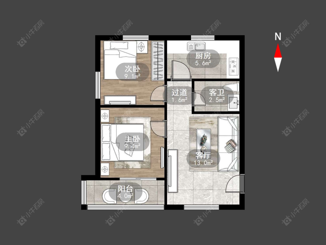 红梅新村房源户型图 常州红梅新村在售二手房源户型图_小牛看房