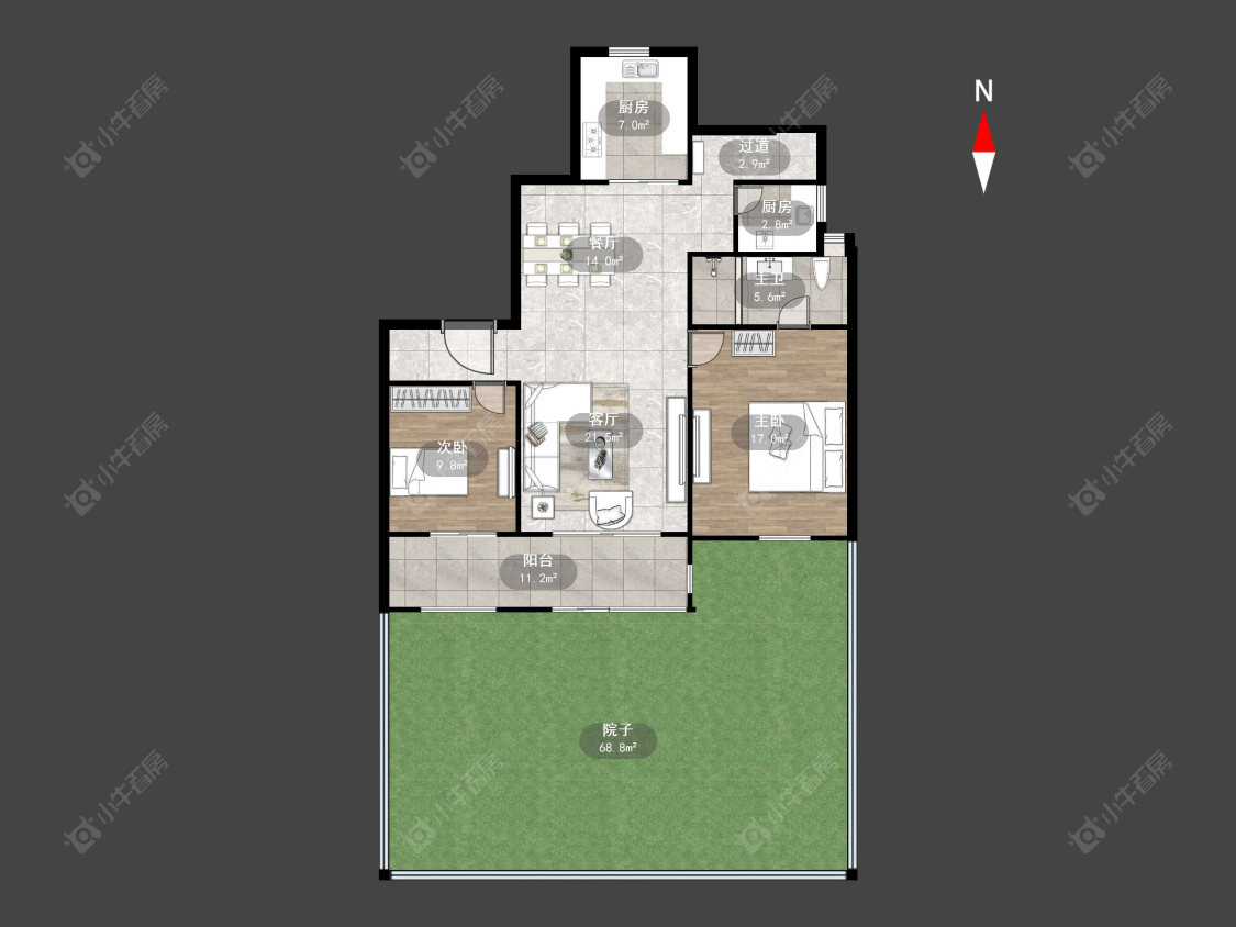 新城金郡(金坛)2区房源户型图 常州新城金郡(金坛)2区在售二手房源户型图_小牛看房