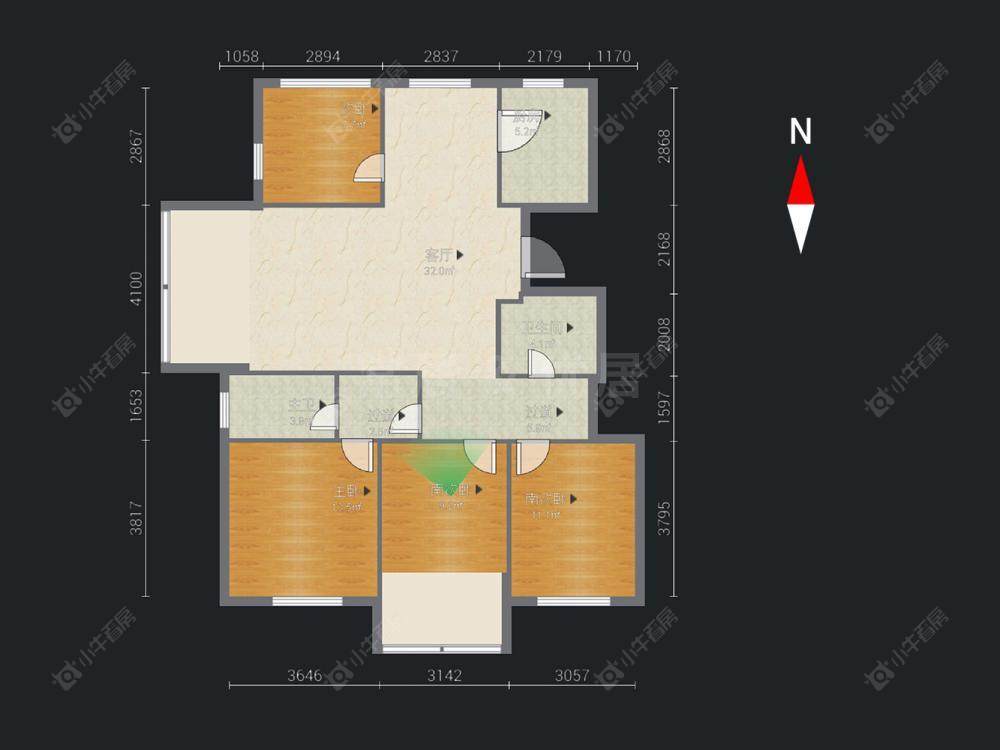 常州聚盛花园在售二手房源户型图_小牛看房