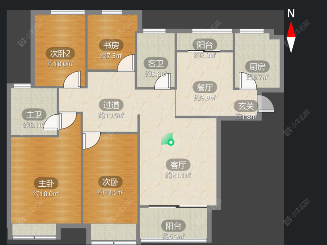 港龙紫荆城房源户型图 常州港龙紫荆城在售二手房源户型图_小牛看房