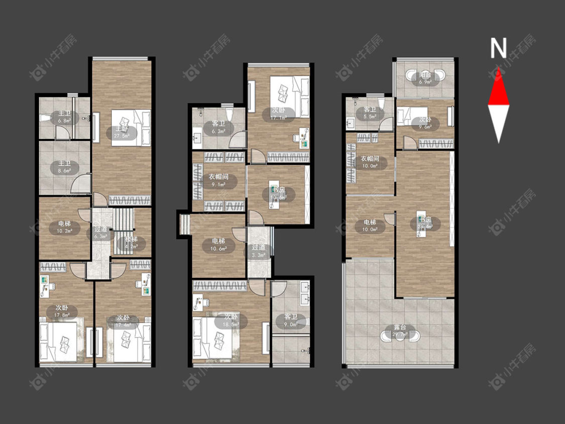 常州帝湖十七墅在售二手房源户型图_小牛看房