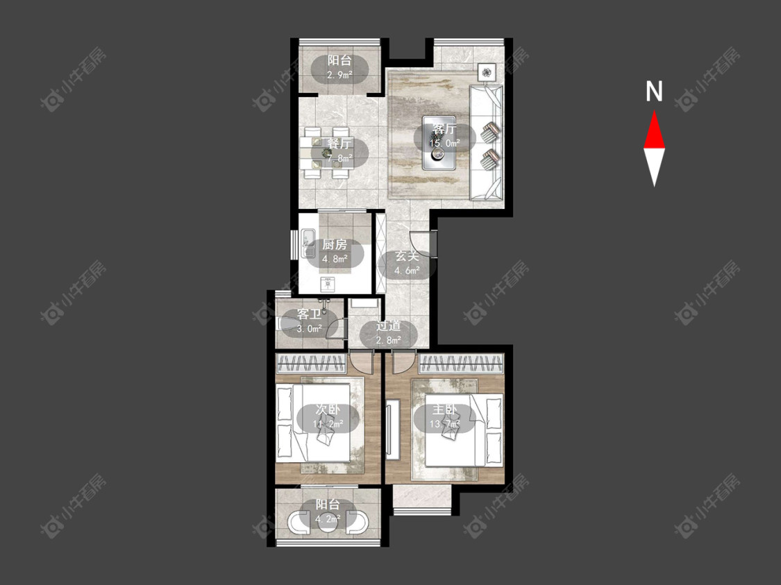 尚郡公寓房源户型图 常州尚郡公寓在售二手房源户型图_小牛看房