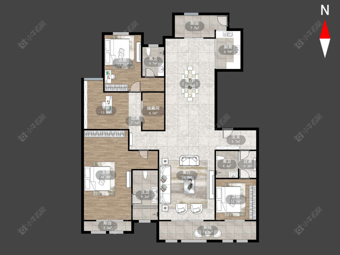 常州巨凝金水岸在售二手房源户型图_小牛看房