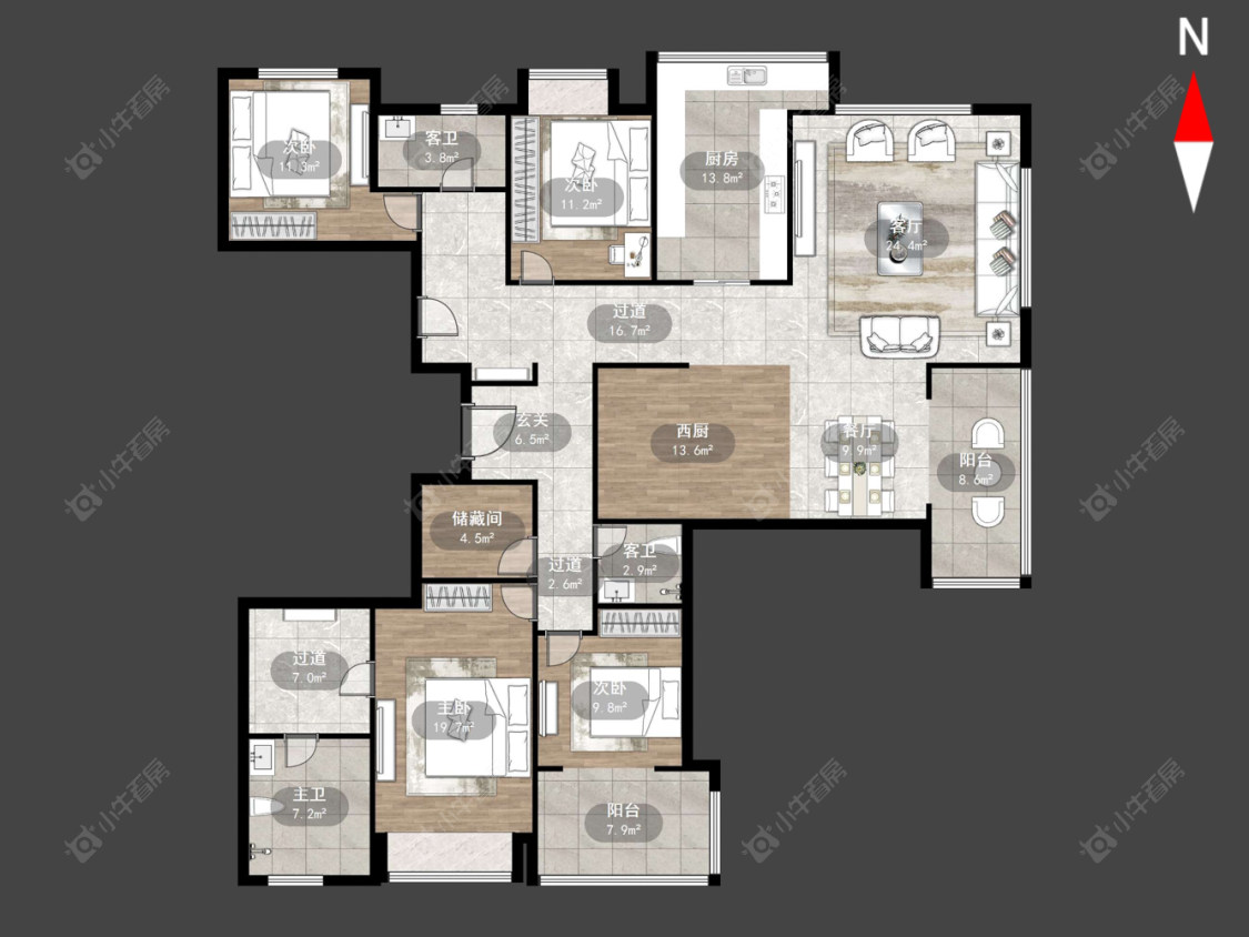 万科瑧湾汇(原蓝光黑钻)房源户型图 常州万科瑧湾汇(原蓝光黑钻)在售二手房源户型图_小牛看房