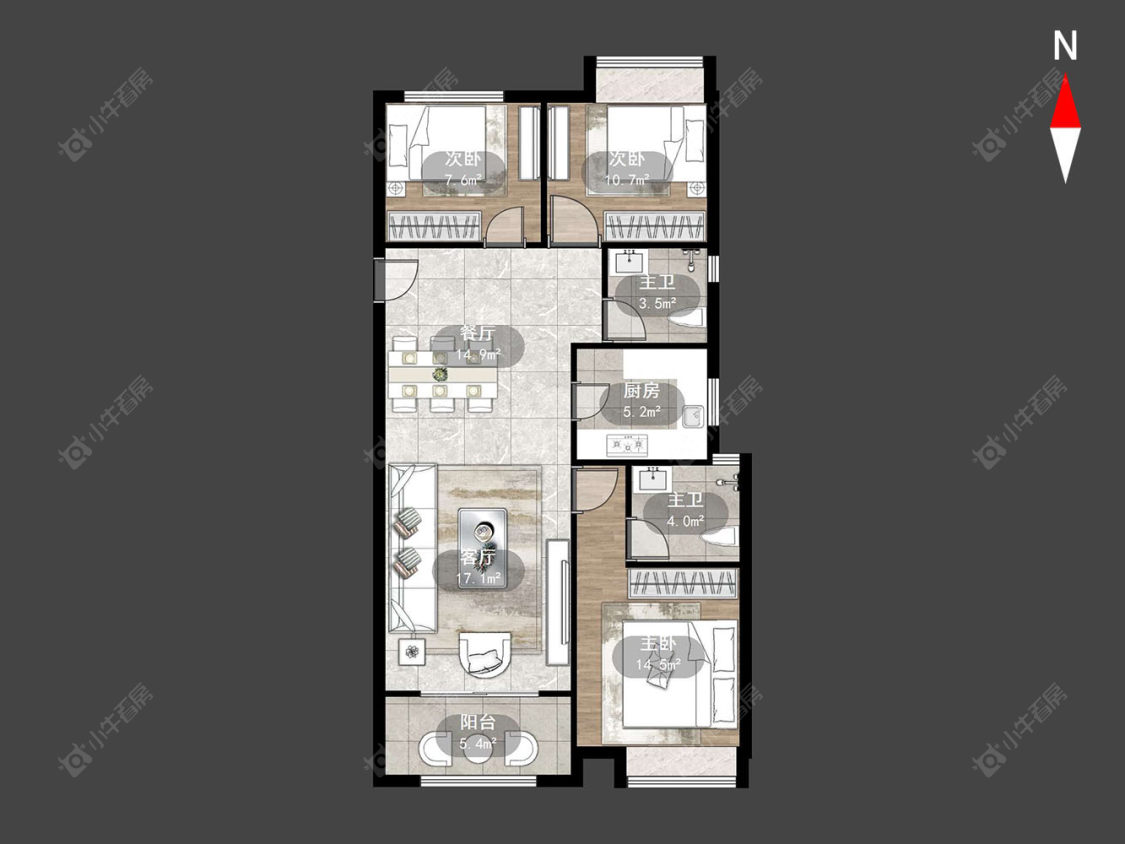 保利公园九里房源户型图 常州保利公园九里在售二手房源户型图_小牛看房