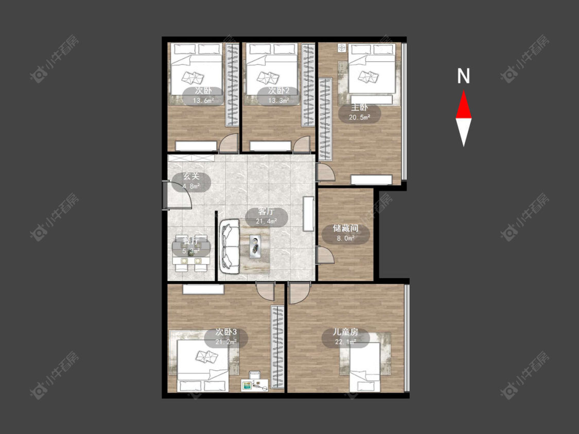 常州府琛商务广场在售二手房源户型图_小牛看房