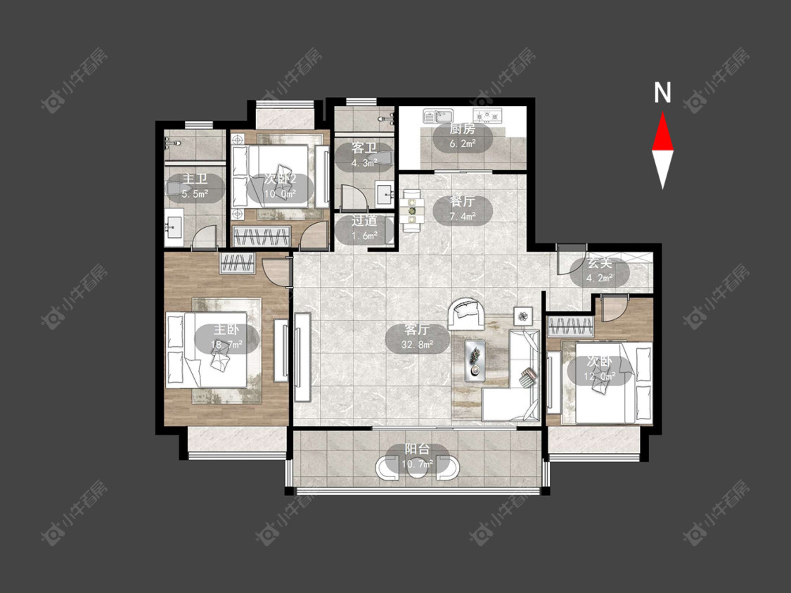 常州旭辉铂悦天宁在售二手房源户型图_小牛看房
