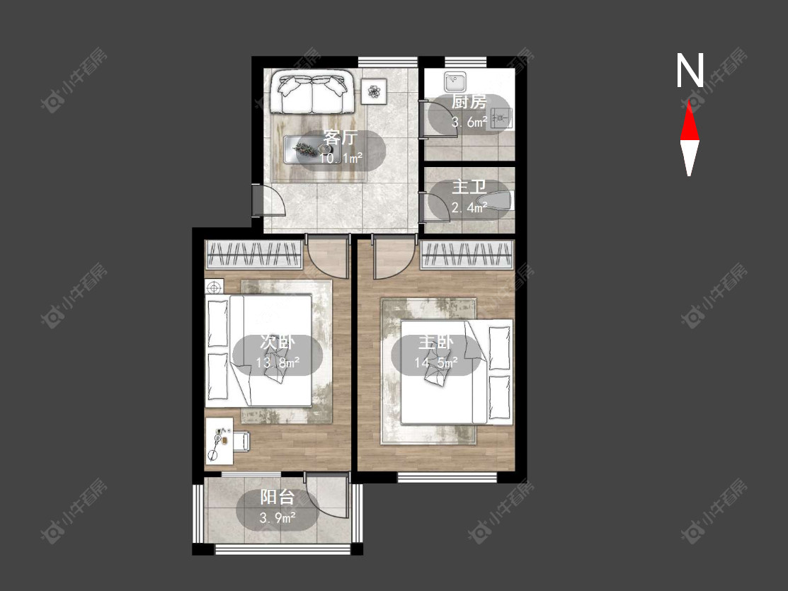 常州朝阳三村在售二手房源户型图_小牛看房