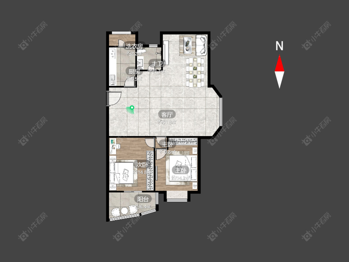 常州天安花园在售二手房源户型图_小牛看房