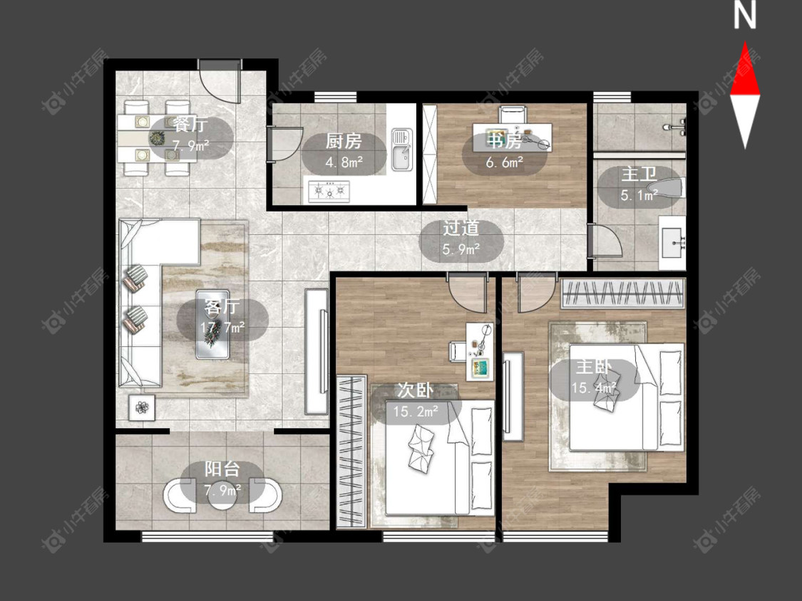 创新花园房源户型图 常州创新花园在售二手房源户型图_小牛看房