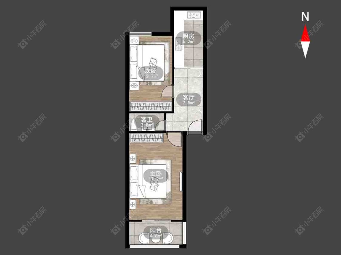 常州工房南区在售二手房房源户型图_小牛看房