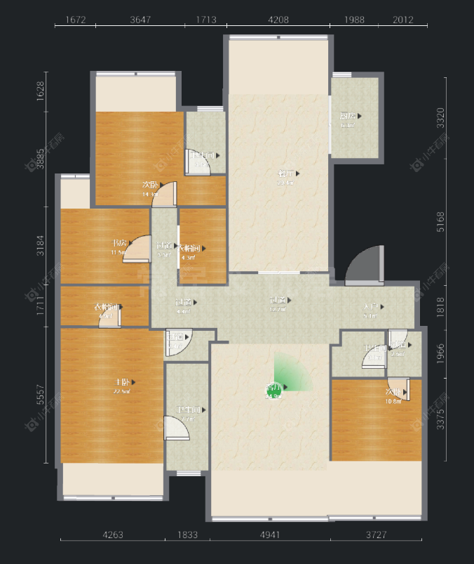 常州巨凝金水岸在售二手房源户型图_小牛看房