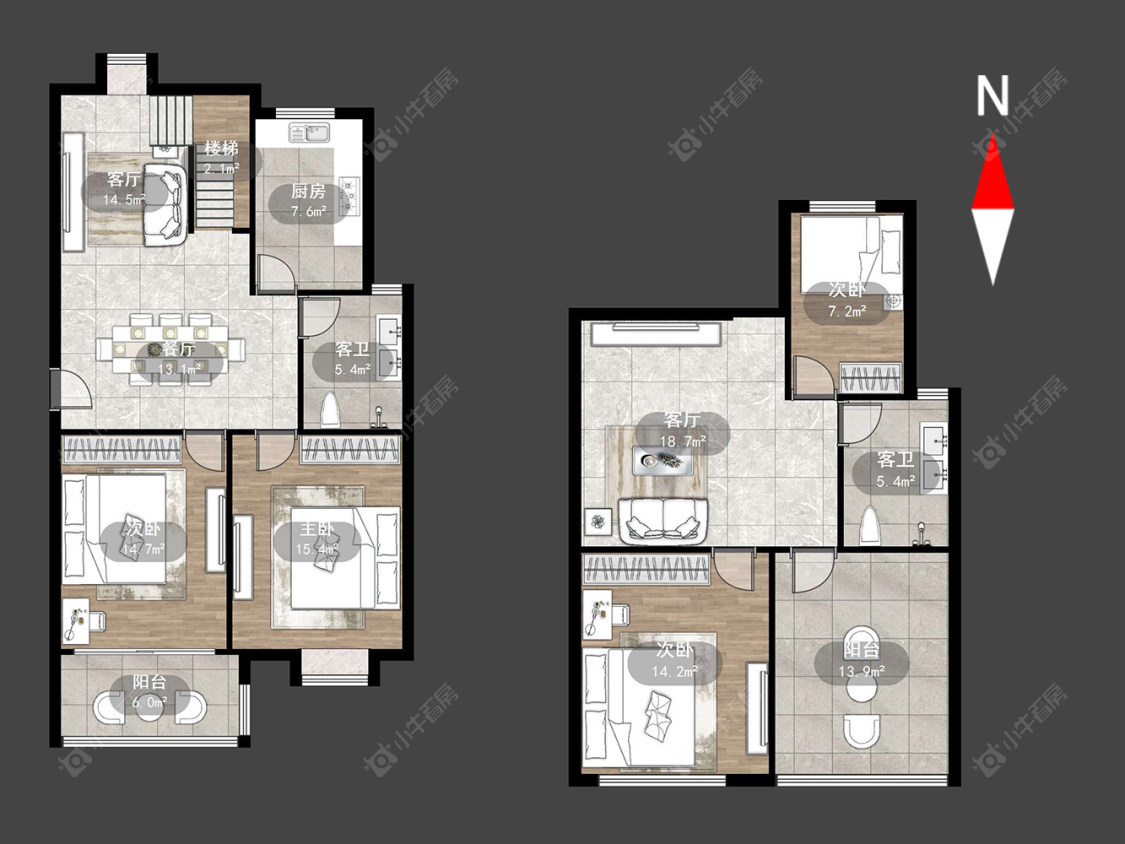 常州都市桃源一期在售二手房源户型图_小牛看房