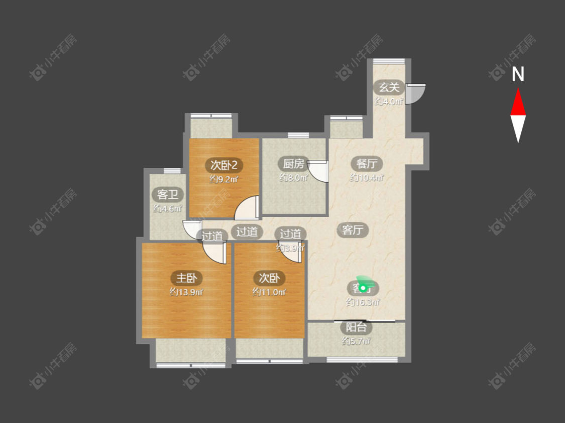 常州龙洲伊都在售二手房源户型图_小牛看房