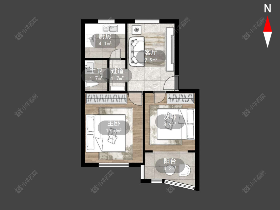 西新桥三村房源户型图 常州西新桥三村在售二手房源户型图_小牛看房
