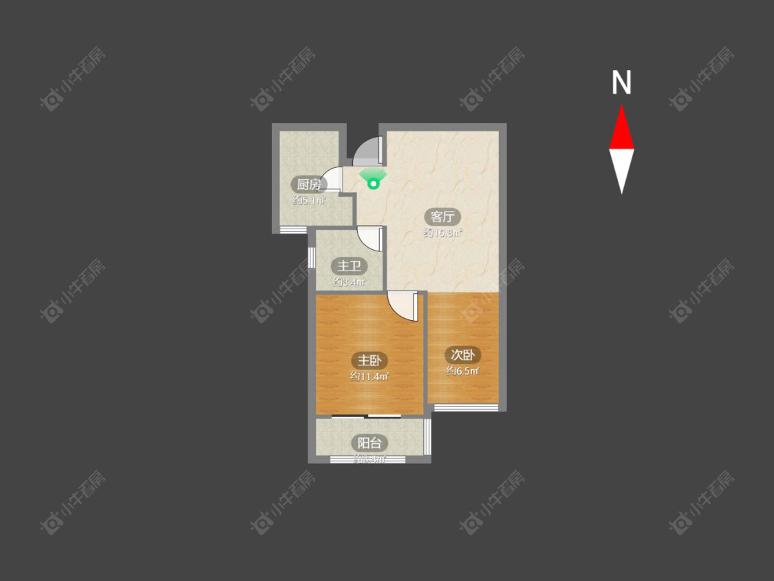 常州永宁星座公寓在售二手房源户型图_小牛看房