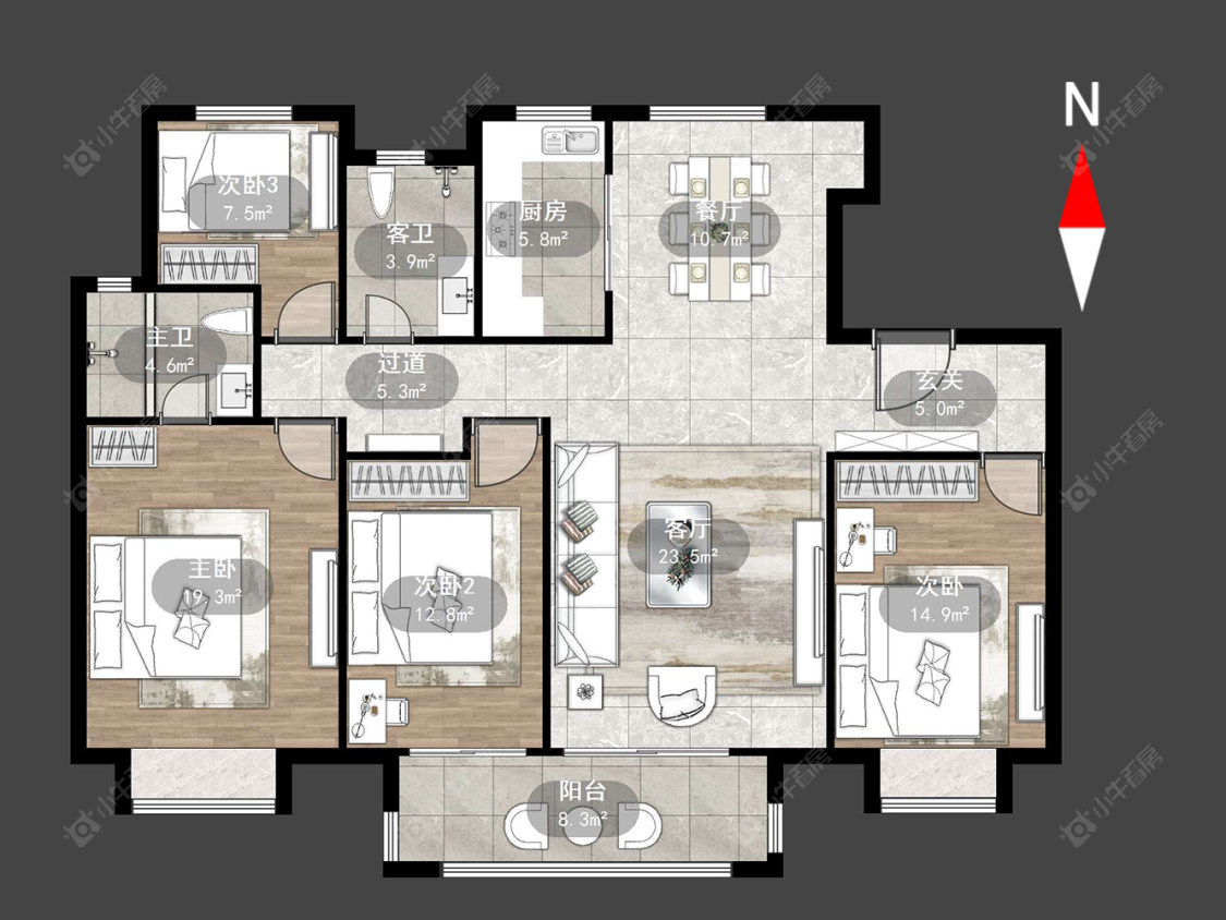 雅居乐熙悦府房源户型图 常州雅居乐熙悦府在售二手房源户型图_小牛看房