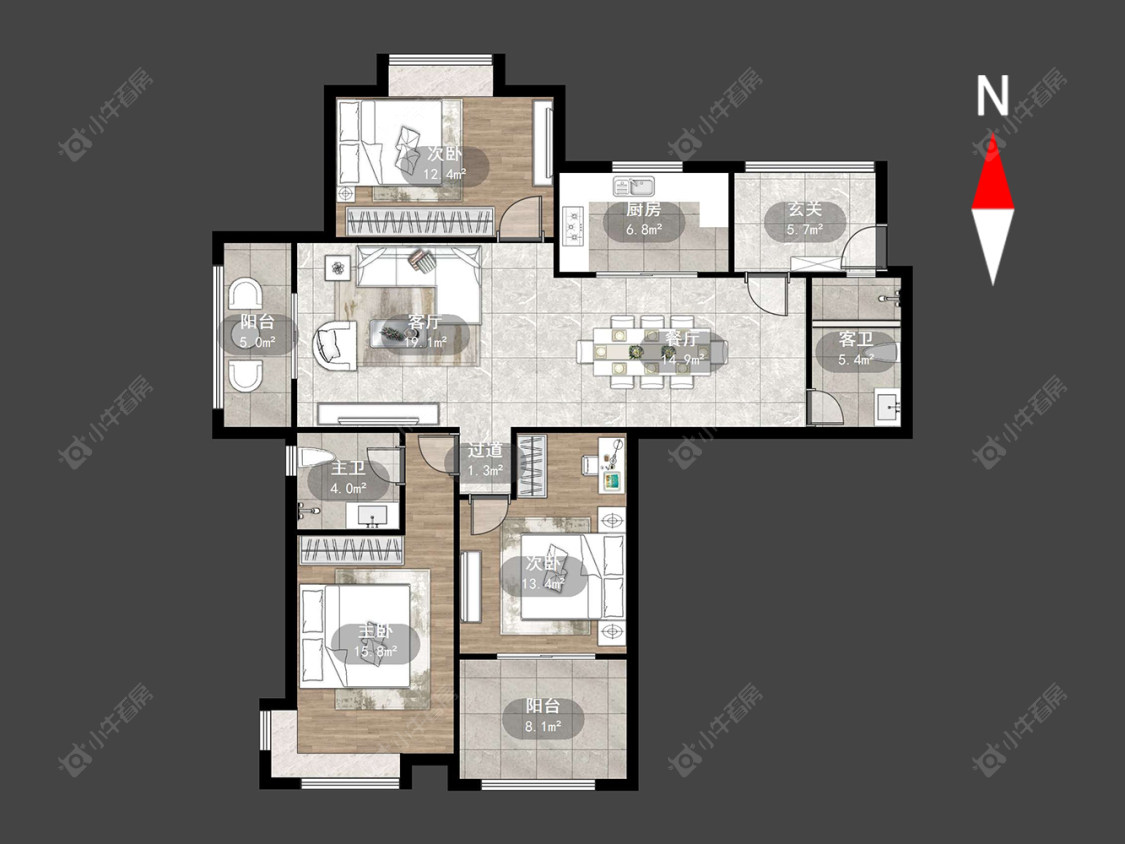 常州都市桃源五期在售二手房源户型图_小牛看房
