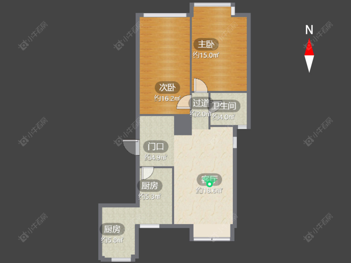 常州喜盈门花苑在售二手房源户型图_小牛看房