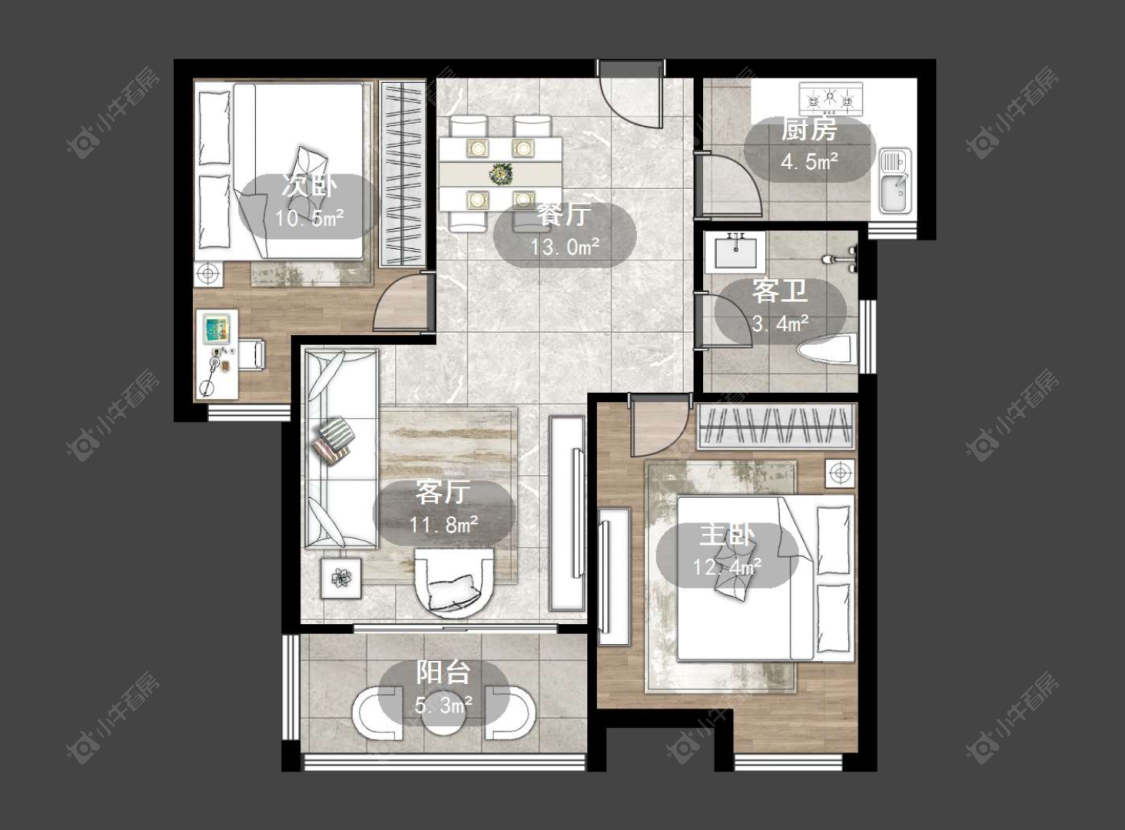 常州天禄西阆苑在售二手房源户型图_小牛看房