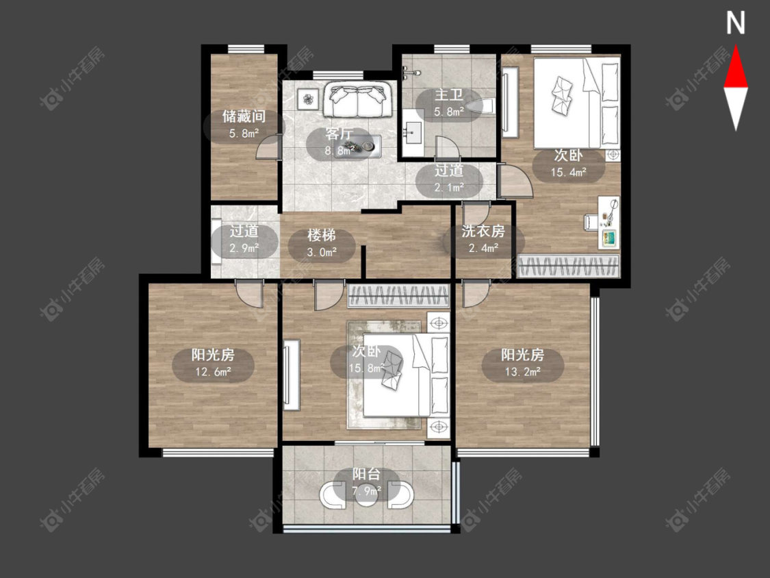 金色新城东区房源户型图 常州金色新城东区在售二手房源户型图_小牛看房