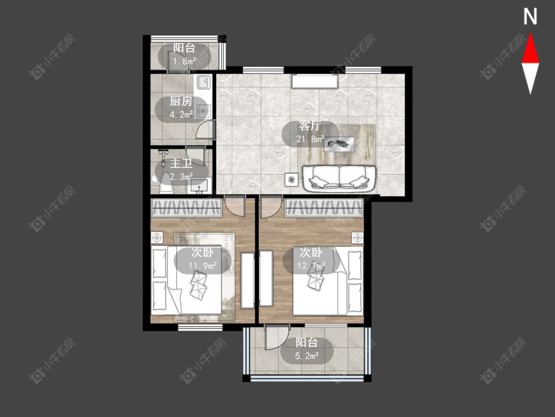 常州玉带路在售二手房源户型图_小牛看房
