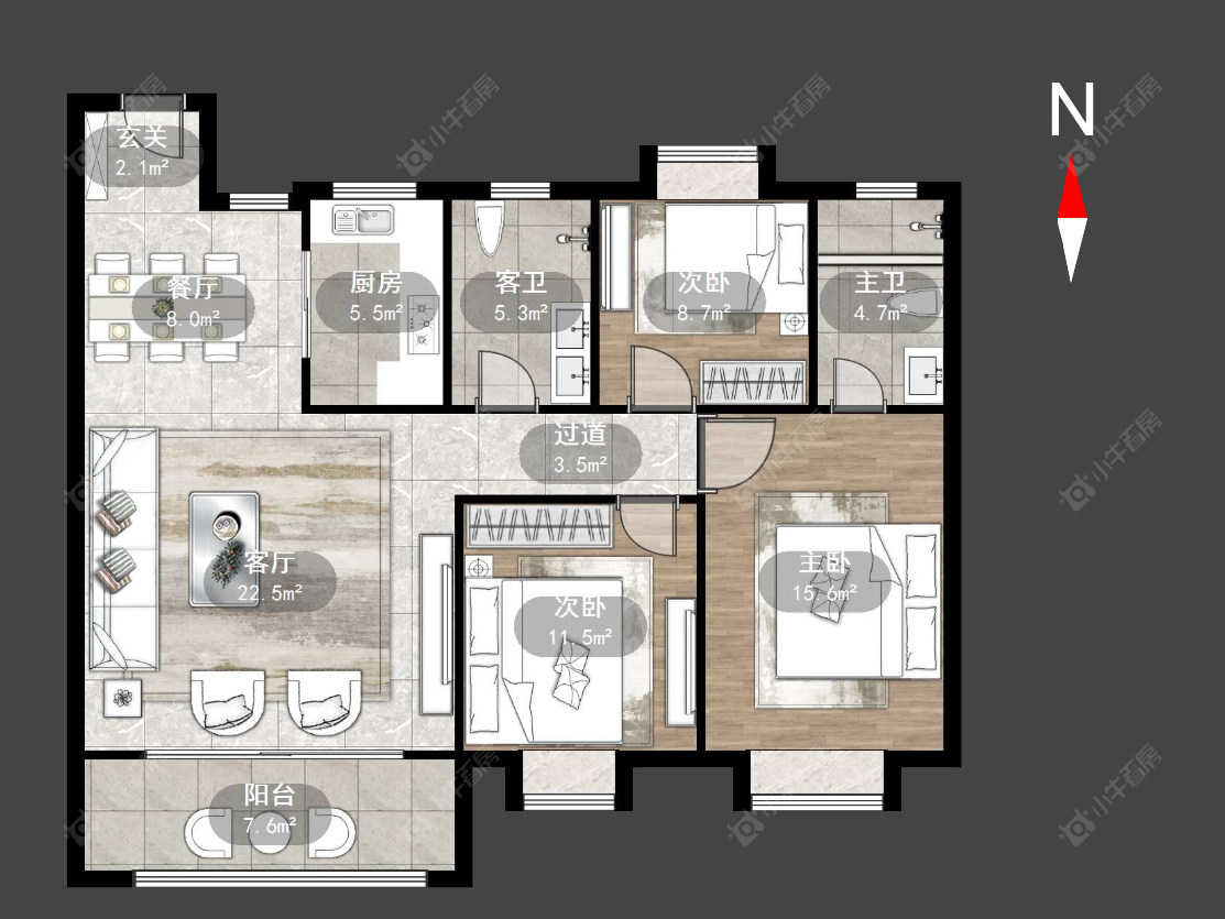 常州竹韵茗苑在售二手房源户型图_小牛看房