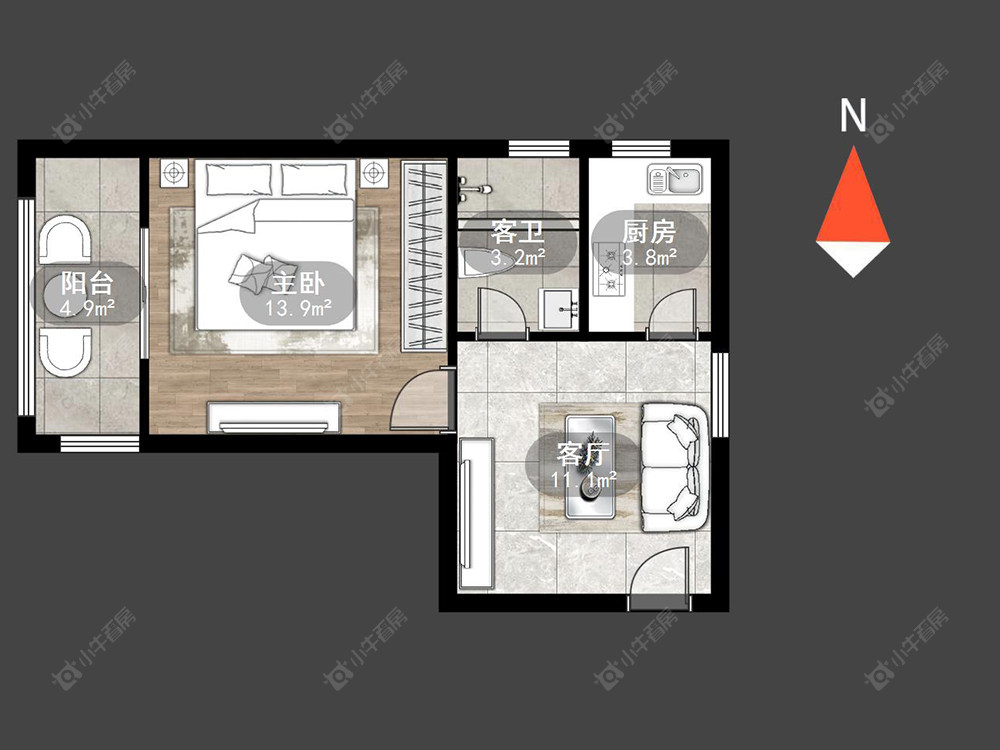 德禾豪景房源户型图 常州德禾豪景在售二手房源户型图_小牛看房
