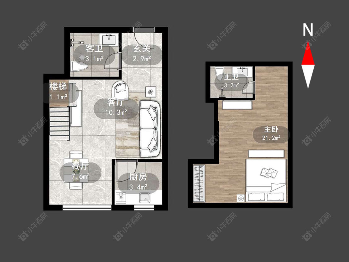 常州保纳商业广场在售二手房源户型图_小牛看房