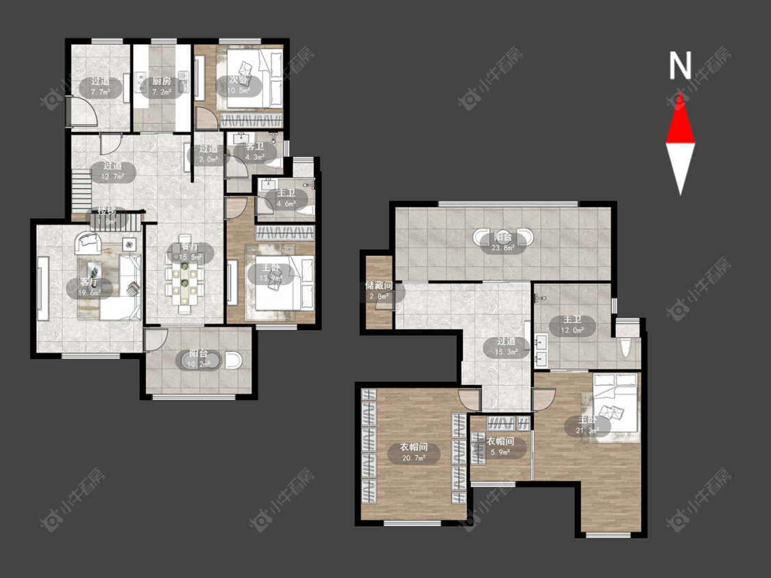 奥林匹克花园房源户型图 常州奥林匹克花园在售二手房源户型图_小牛看房