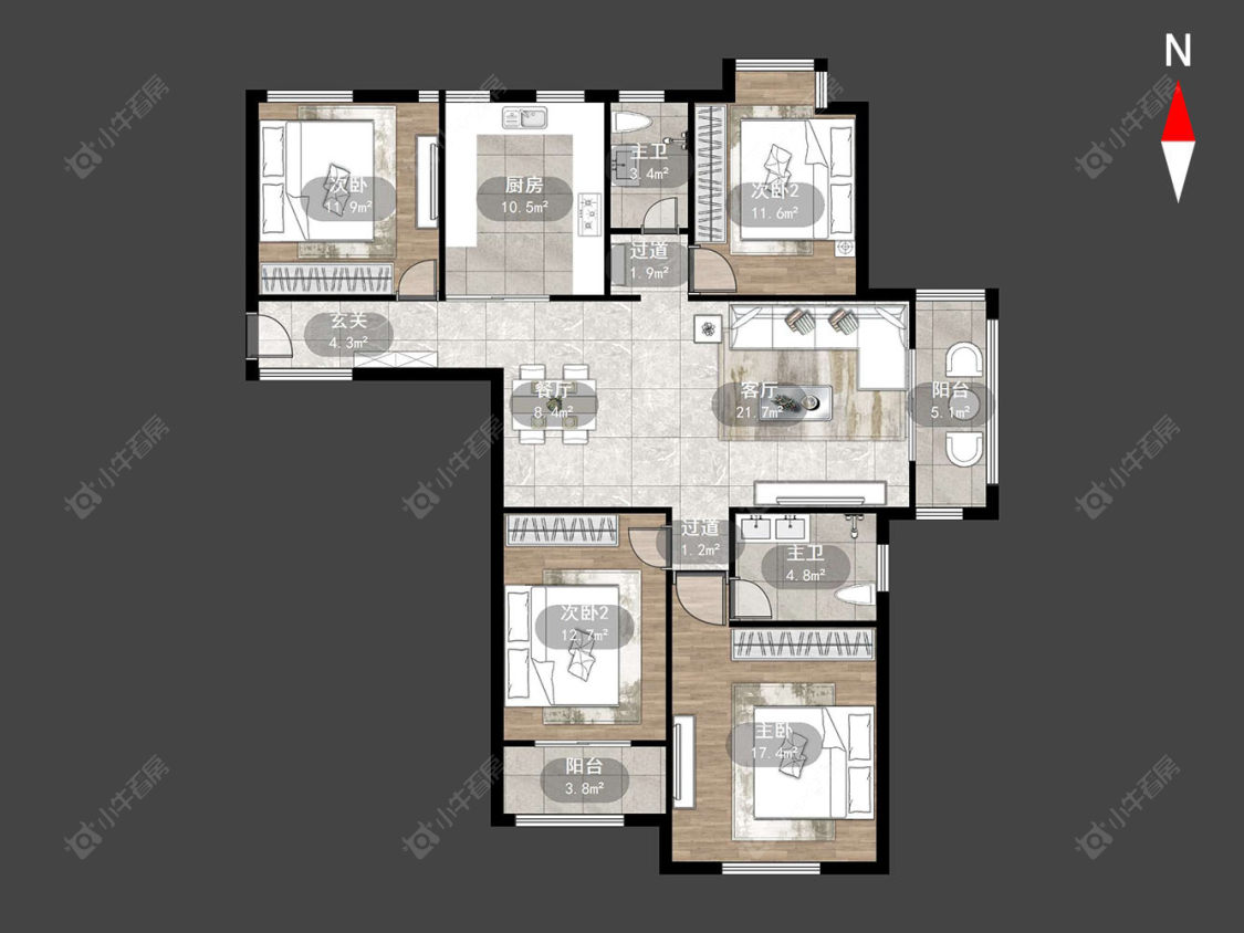 常州御水华庭一期在售二手房源户型图_小牛看房