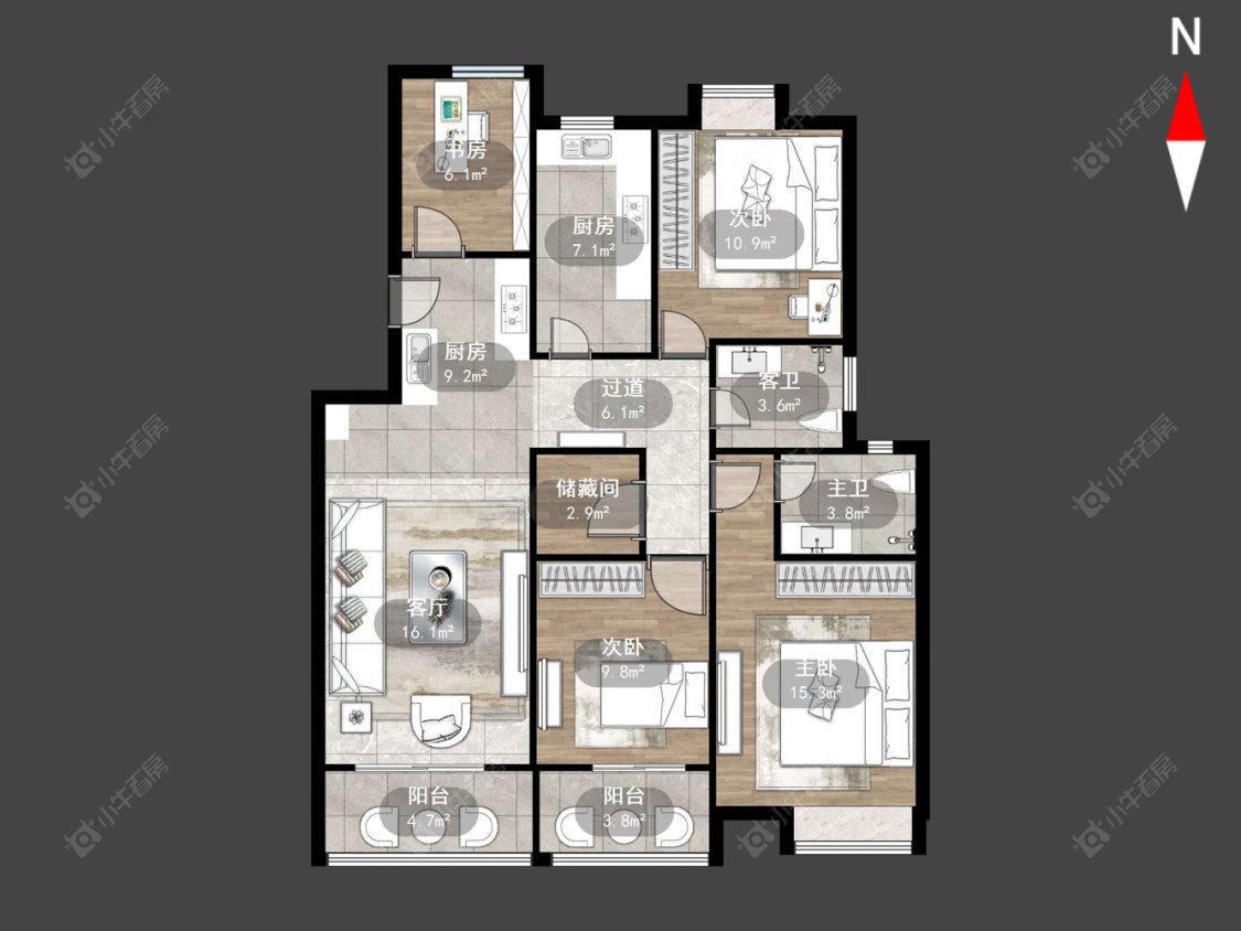 运河天地房源户型图 常州运河天地在售二手房源户型图_小牛看房
