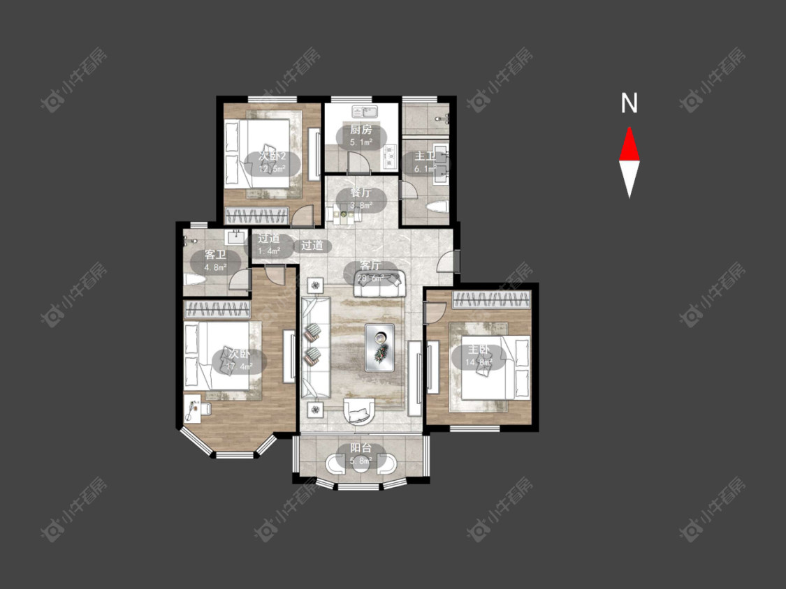 常州惠山苑在售二手房源户型图_小牛看房
