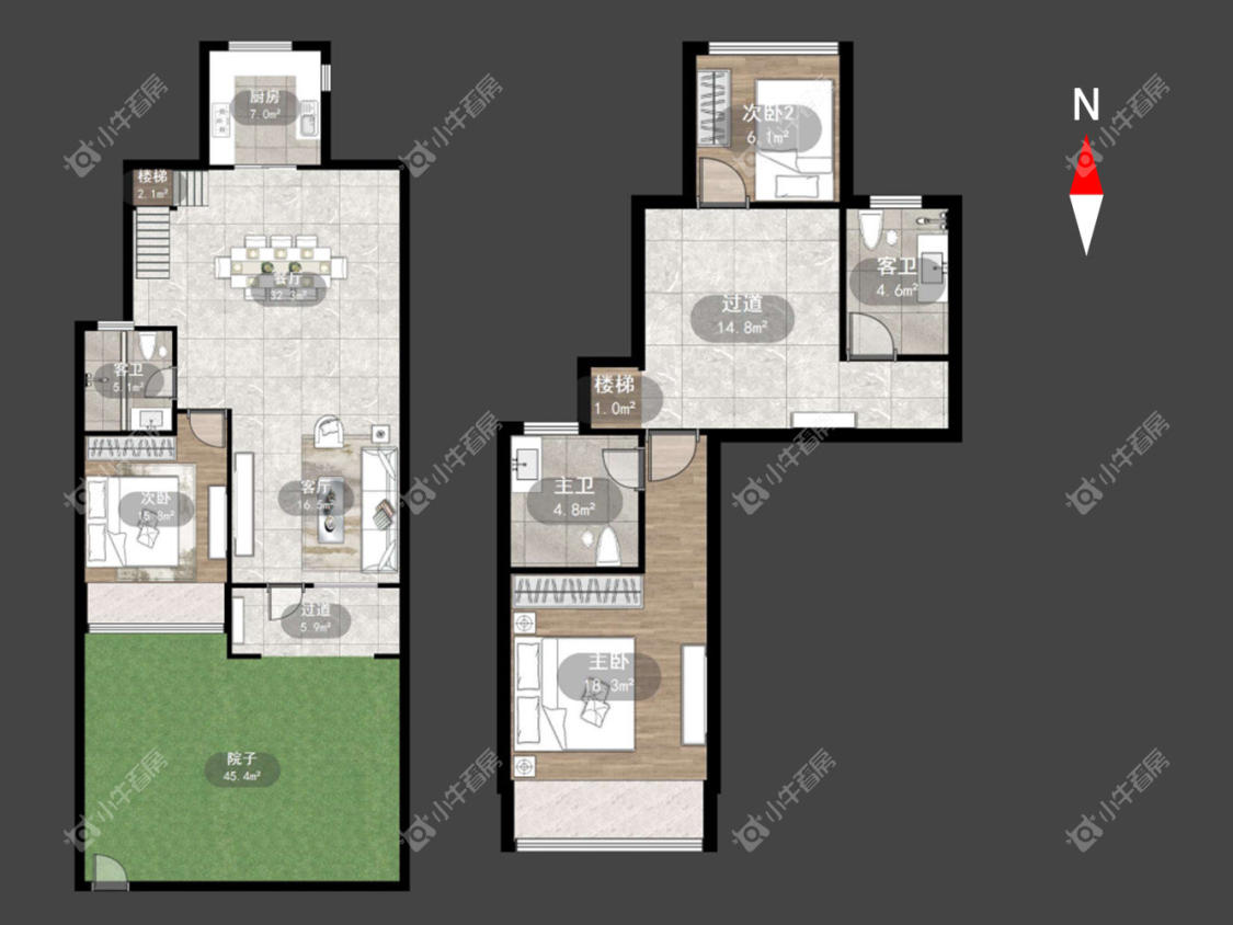 常州雅居乐凤凰台在租房源户型图_小牛看房