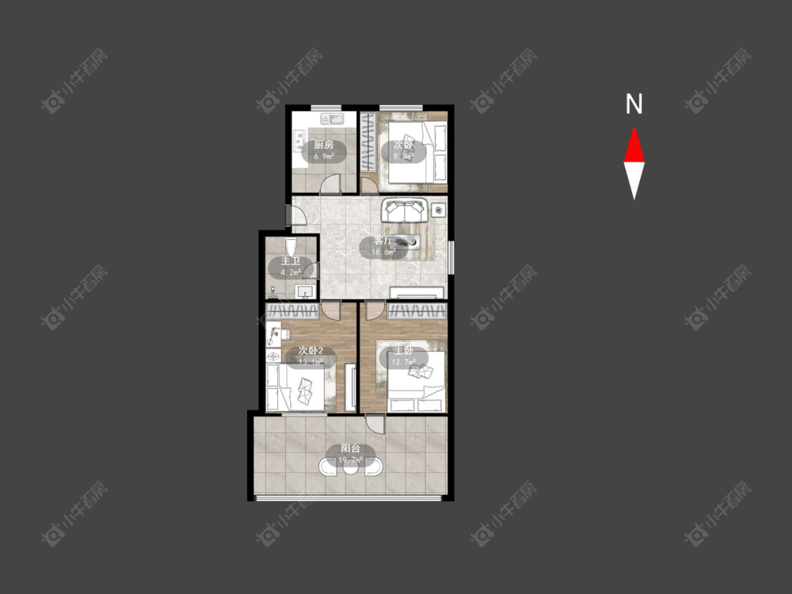 燕兴新村东区房源户型图 常州燕兴新村东区在售二手房源户型图_小牛看房