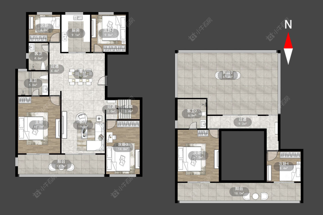 美的国宾府房源户型图 常州美的国宾府在售二手房源户型图_小牛看房