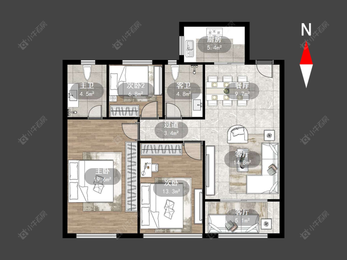 新欣嘉园房源户型图 常州新欣嘉园在售二手房源户型图_小牛看房