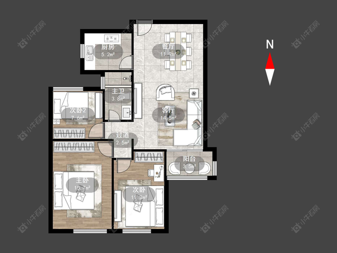 常州绿都万和城七区在售二手房源户型图_小牛看房